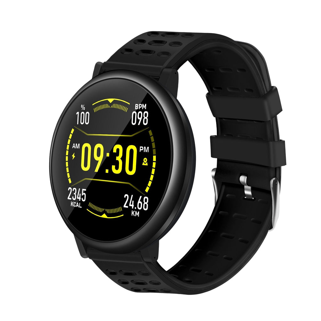 2.5D Full Touch Screen Continuous Heart Rate Remote Camera Weather Forecast 20Days Standby Smart Watch