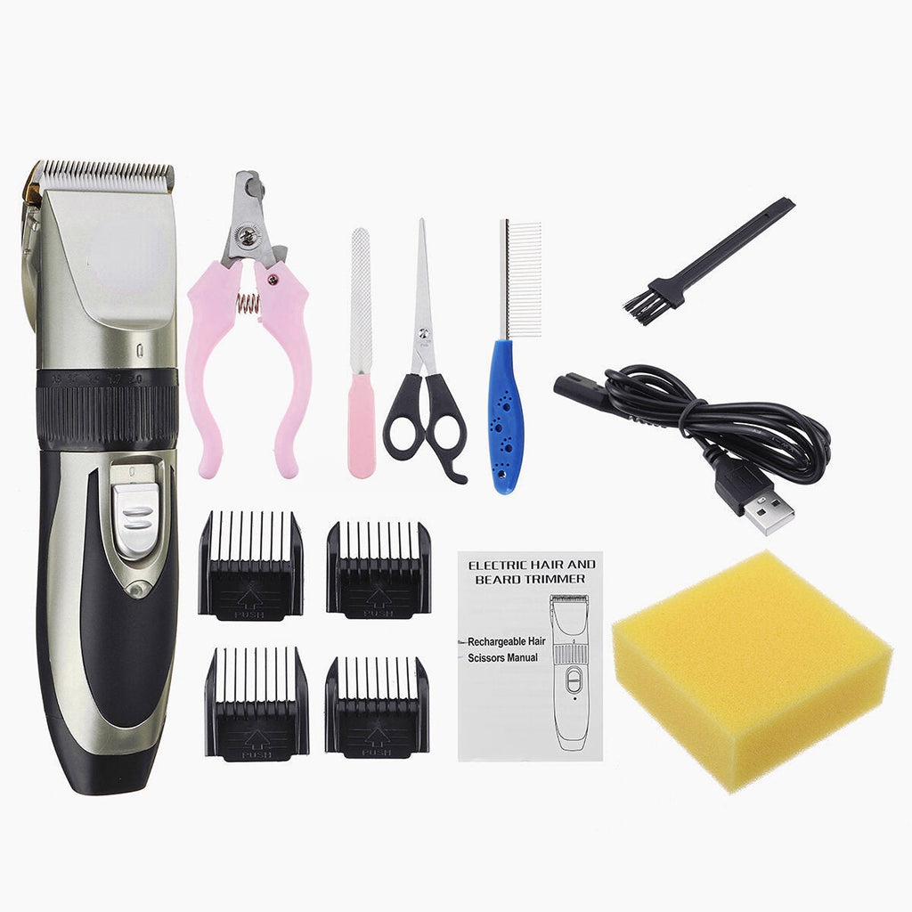 Pet Dog Cat Grooming Clippers Hair Trimmer Groomer Shaver Razor Quiet Clipper