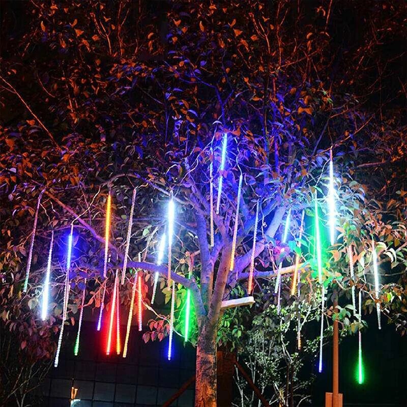 LED Meteor Shower String Lights Outdoor Waterproof Christmas Fairy Decoration Lights For Garden Street Patio Xmas Tree