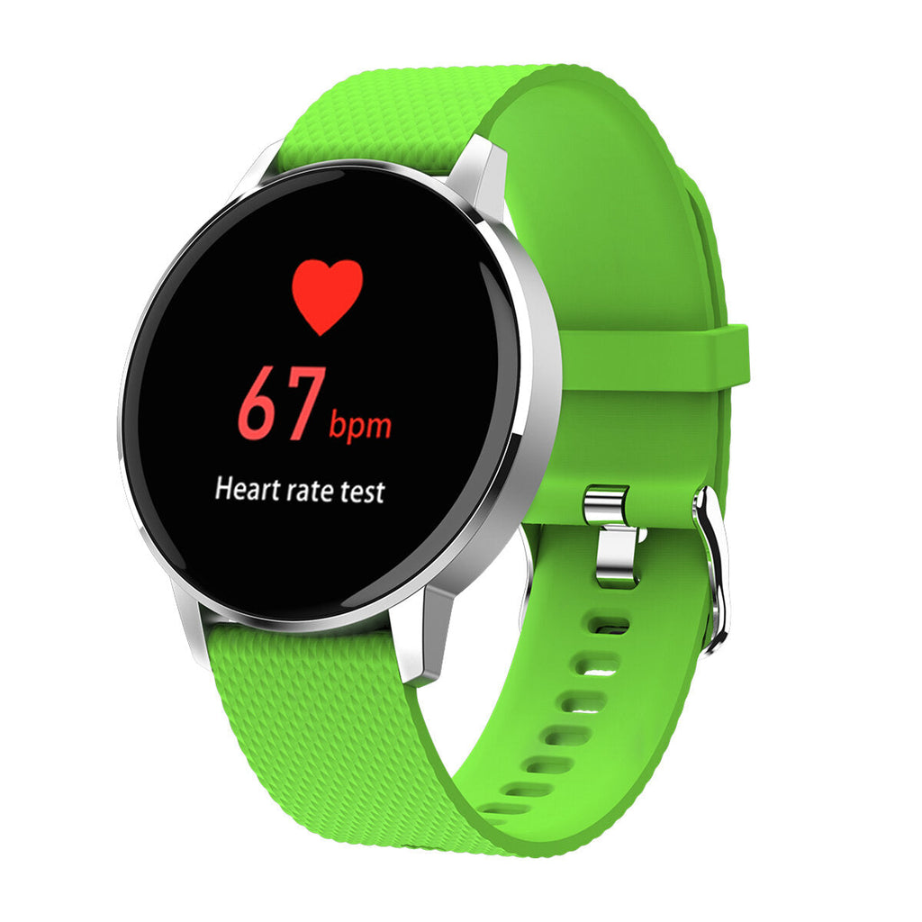 1.22' Ultra-thin Touch Screen IP68 Blood Pressure Sleep Monitor Bluetooth Music Smart Watch