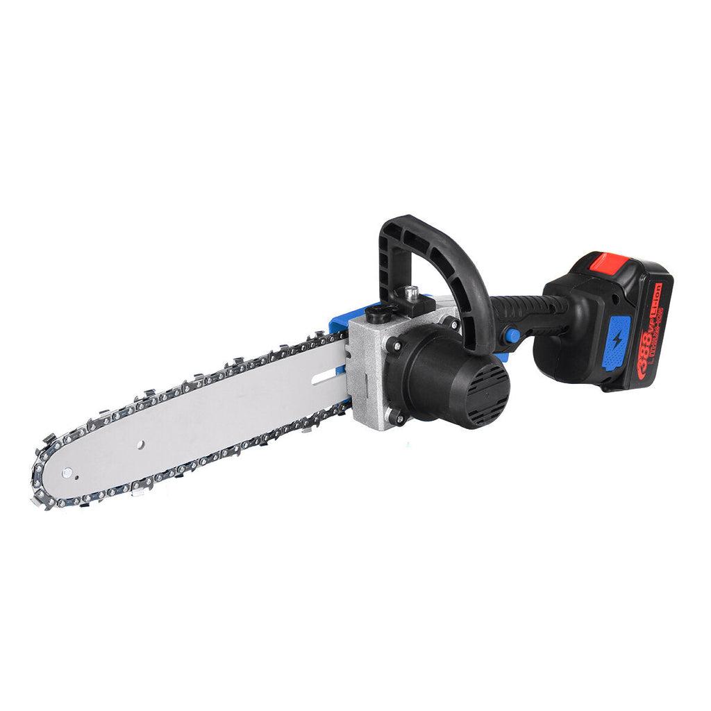 10 Inch Cordless Electric Chain Saw One-Hand Saw Woodworking Wood Cutter