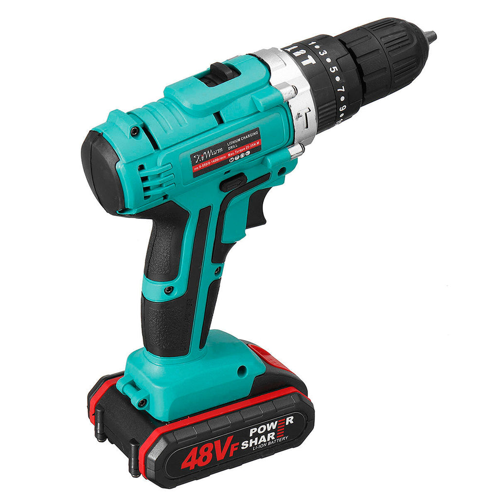 1200mAh 48VF Brushless Cordless Impact Drill Electric Impact Drill with Battery