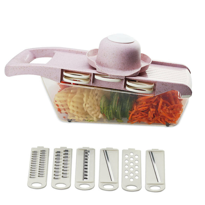 Multi-Function Vegetable Cutter with Steel Blade Mandoline Slicer Fruit Grater for Kitchen Cutting Tool