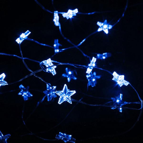 3M 30 LED Battery Powered Star String Fairy Light For Christmas Party Weddinng Decor