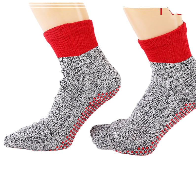 Anti-cut Split Toe Socks 5-level Cut Resistance Barefoot Protective Non-slip Outdoor Camping Beach Wear-resistant Hiking Socks