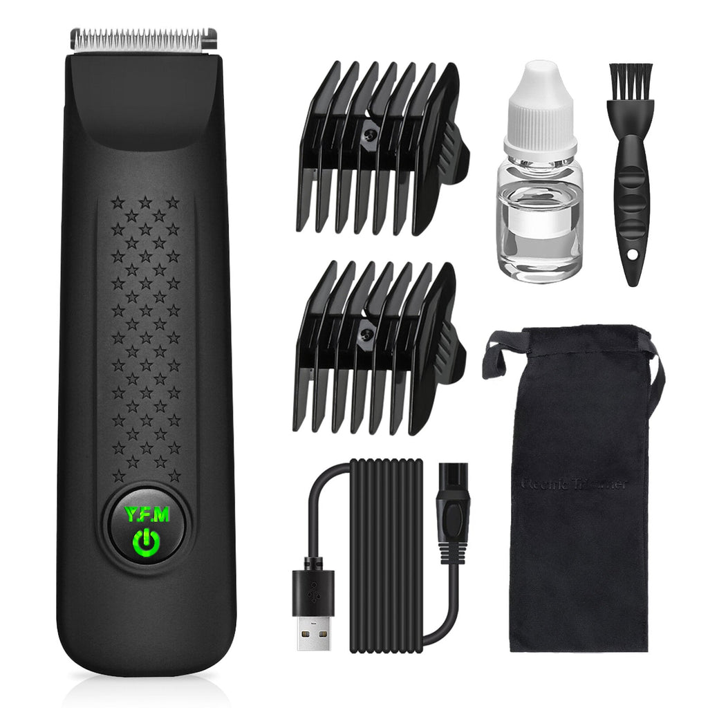 Electric Body Trimmer for Men Waterproof Body Shaver with 5 Length Settings Body Groomer with Skin Safe Technology