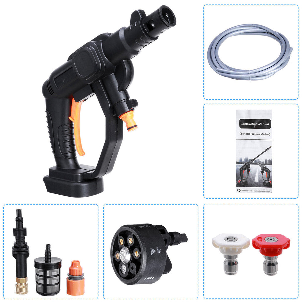 21V Cordless High Pressure Cleaner Car Washer Spray Guns Water Sprayer Car Washing Machine