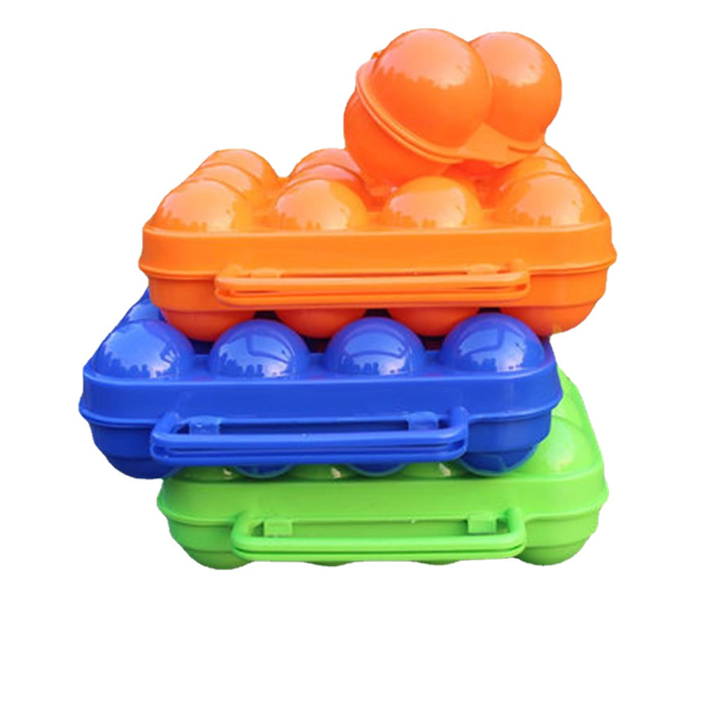 Outdoor Camping Hiking Picnic kitchen For Portable storage Case holder Plastic Container Convenient Two Eggs Box