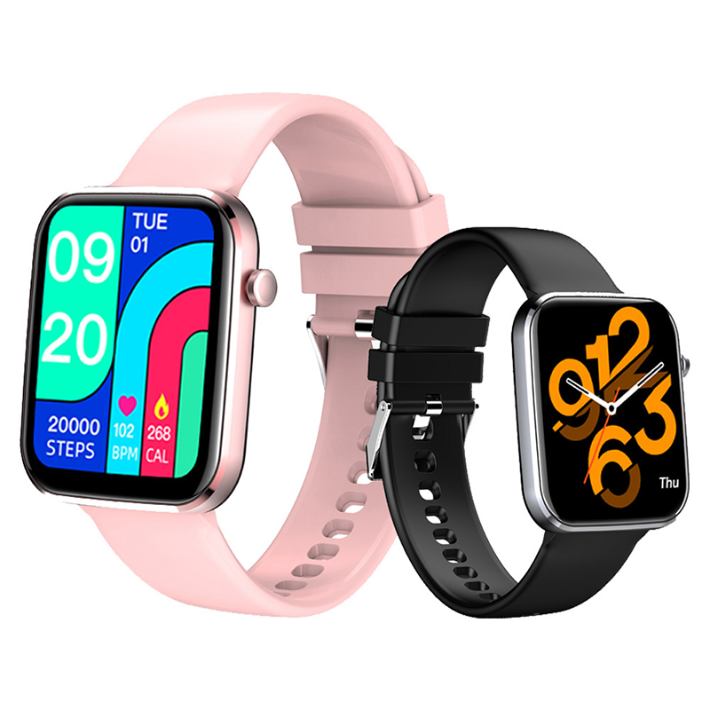 1.69 inch SmartWatch Full-Touch Screen Heart Rate Monitor Blood Pressure Measurement Breathing Exercise