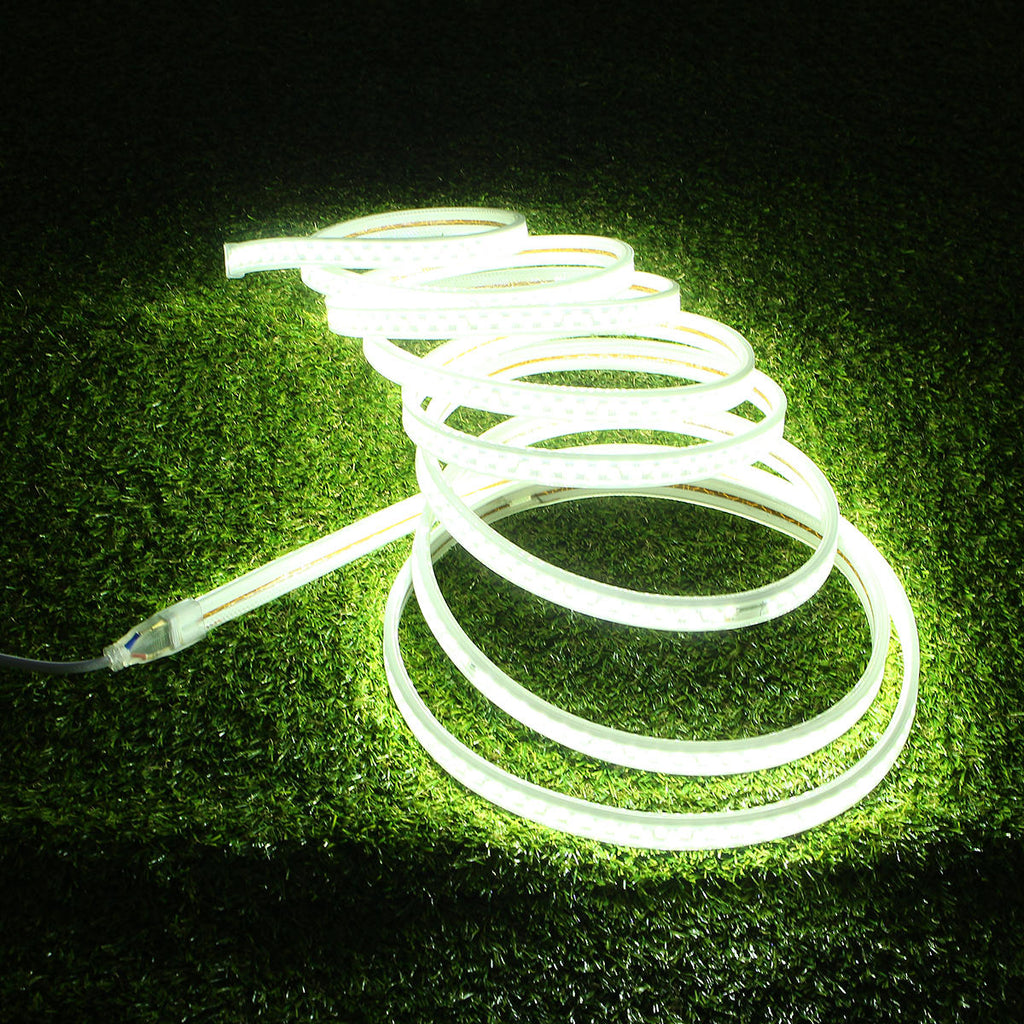 AC220V 5M Waterproof SMD5730 5630 Dimmable LED Strip Rope Light EU Plug for Home Decoration