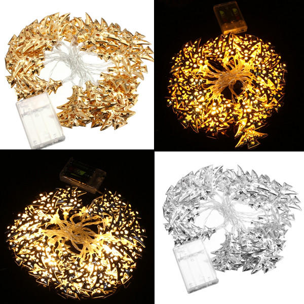 3M 30LEDs Battery Operated Iron Christmas Tree LED Fairy String Light Party Wedding