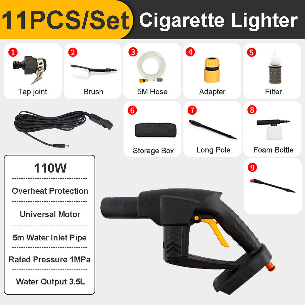 110W 7/9/11/Set High Pressure Washer Guns Lance Wand trigger Pressure Cleaner