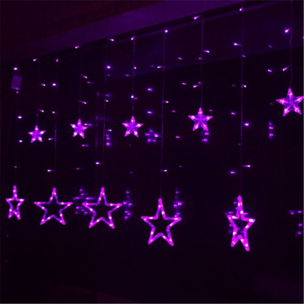 2M 138 LED Christmas Wedding Xmas Party Decor String Fairy Window Wall Star Light