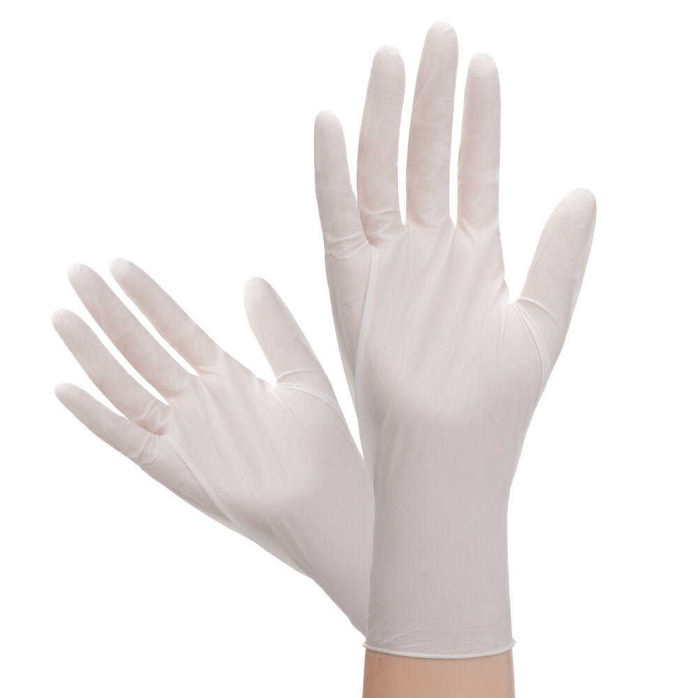 100PCS Disposable Natural Latex Gloves S/M/L Daily Glove