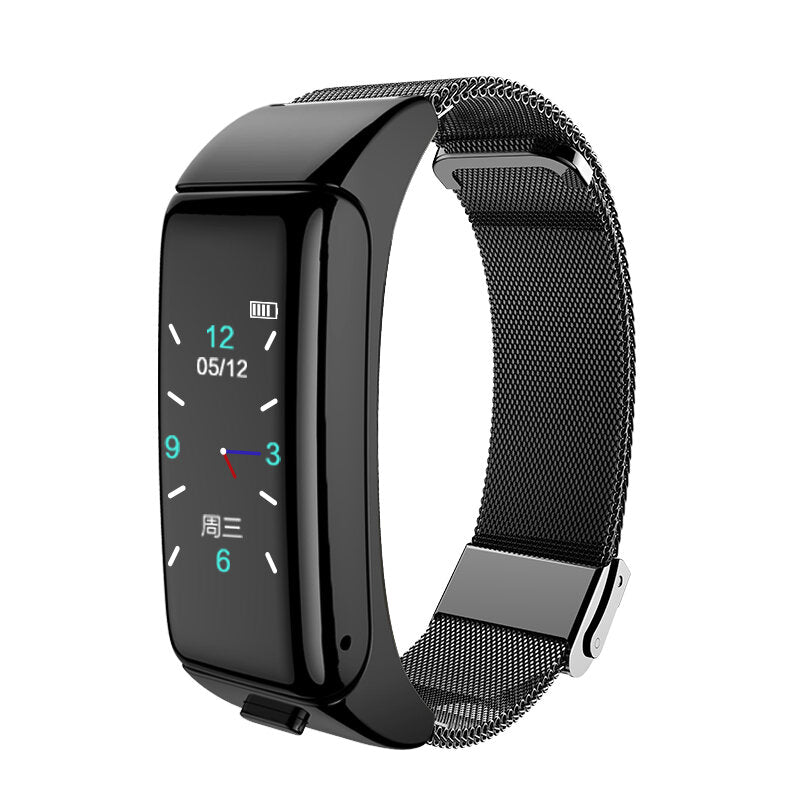 Bluetooth Calling Heart Rate Blood Presuure Monitor Call Rejection Convenient Earphone Smart Watch