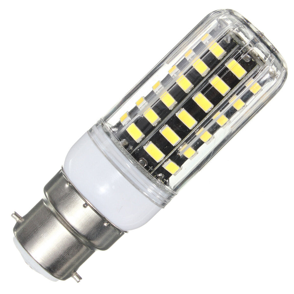 E27 E14 B22 G9 GU10 7W 64 SMD 5733 1000LM  LED Warm White White Cover Corn Bulb AC 220V