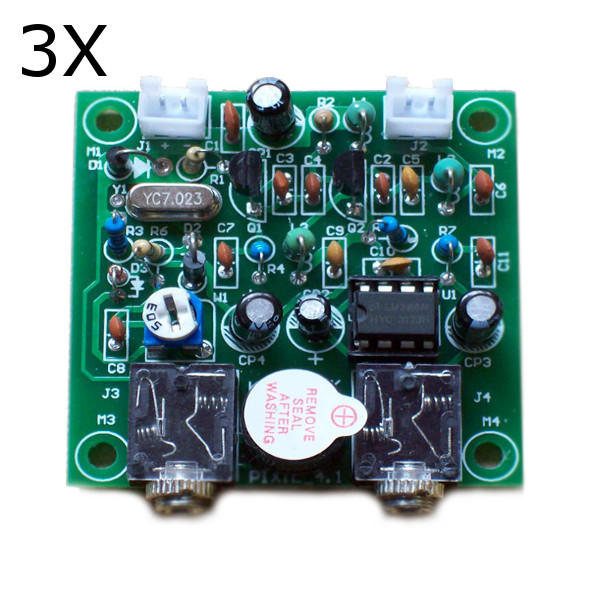 3Pcs DIY QRP Pixie Kit CW Receiver Transmitter 7.023MHz Shortwave Radio