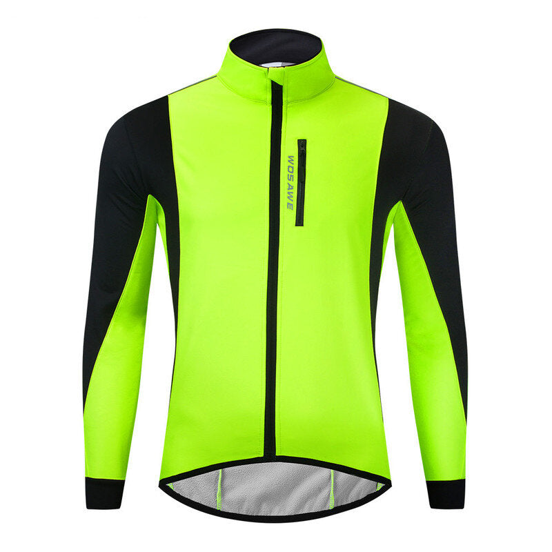 Cycling Jacket Winter Thermal Fleece Warm MTB Road Bike Clothing Windproof Waterproof Long Jersey Windbreaker