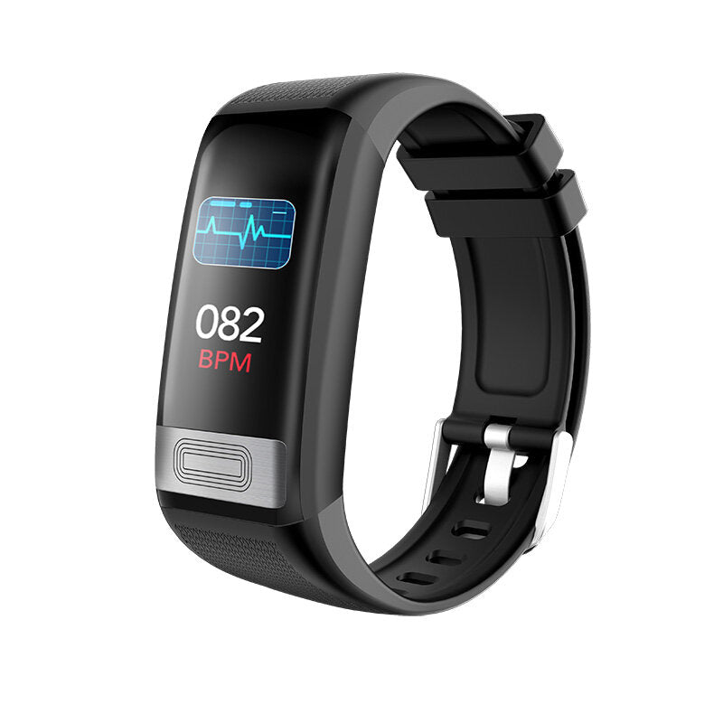 CG Heart Rate Blood Pressure Monitor 1.14inch Brightness Control USB Charging IP67 Waterproof Smart Watch