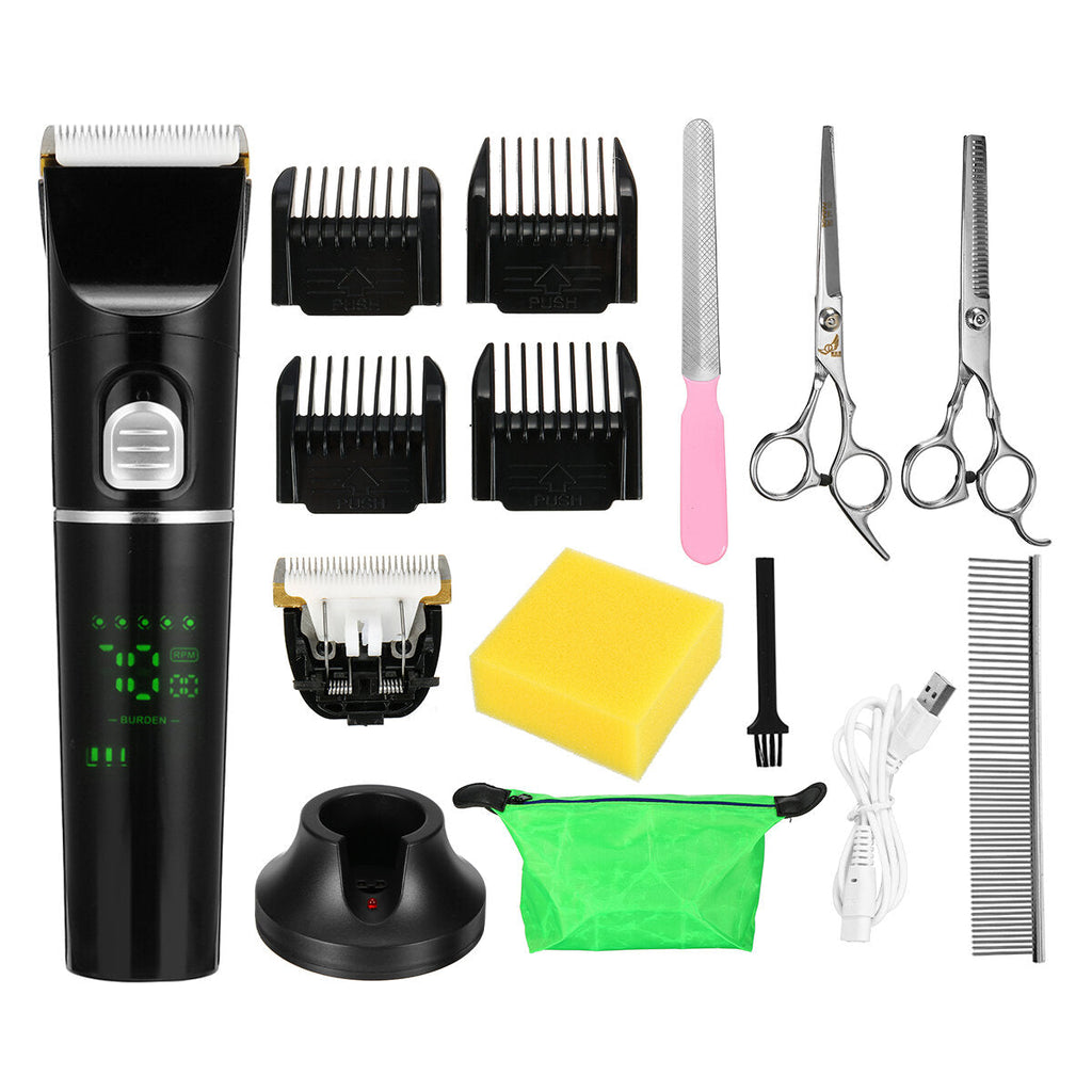 Professional Electric Hair Trimmer 5 Gears Low Noise Hair Shaver Haircut Grooming Kit