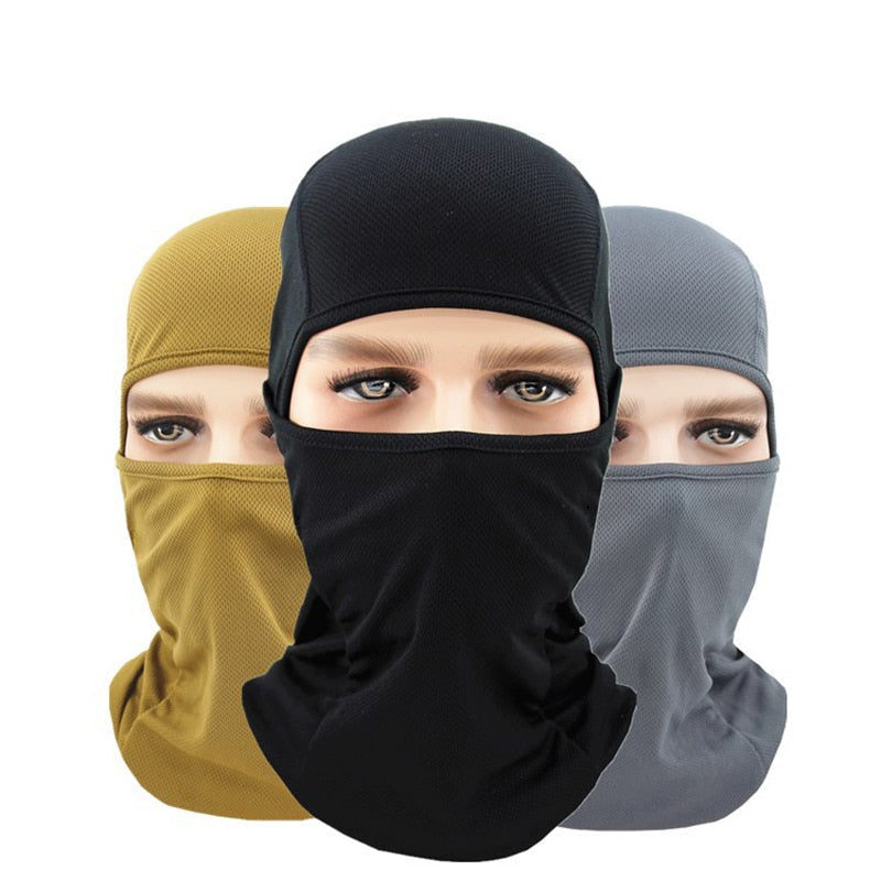 Motorcycle Full Face Mask Balaclava Tactical Masks Men Women Breathable Sports Camping Ski Biker Face Cover Helmet Liner