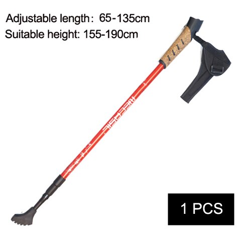 Hiking Walking Sticks Anti Shock Trekking Poles Nordic Walking Cane Aluminum Telescopic Camping Hiking Poles Crutches