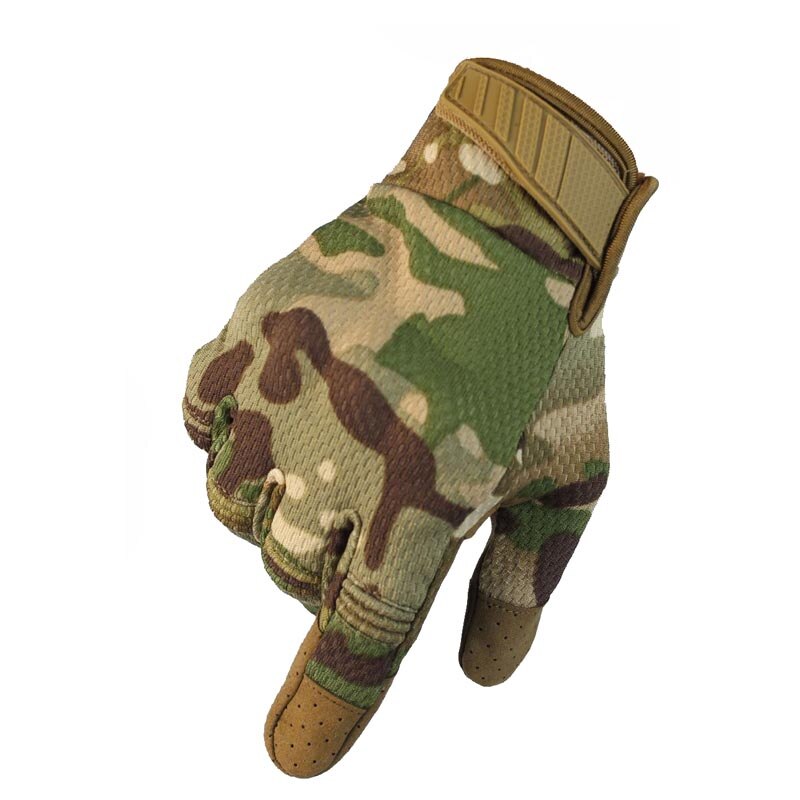 Camouflage Tactical Full Finger Gloves Touch Screen Sport Gloves Military Armed Gloves Hunting Hiking Camping Breathable Gloves