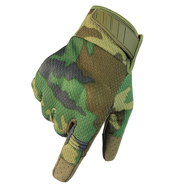 Camouflage Tactical Full Finger Gloves Touch Screen Sport Gloves Military Armed Gloves Hunting Hiking Camping Breathable Gloves