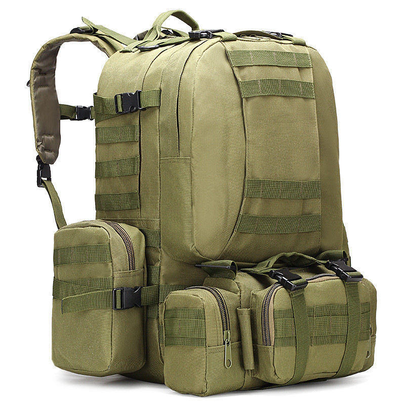 50L Tactical Backpack 4 in 1 Military Bags Army Rucksack Backpack Molle Outdoor Sport Bag Men Camping Hiking Travel Climbing Bag