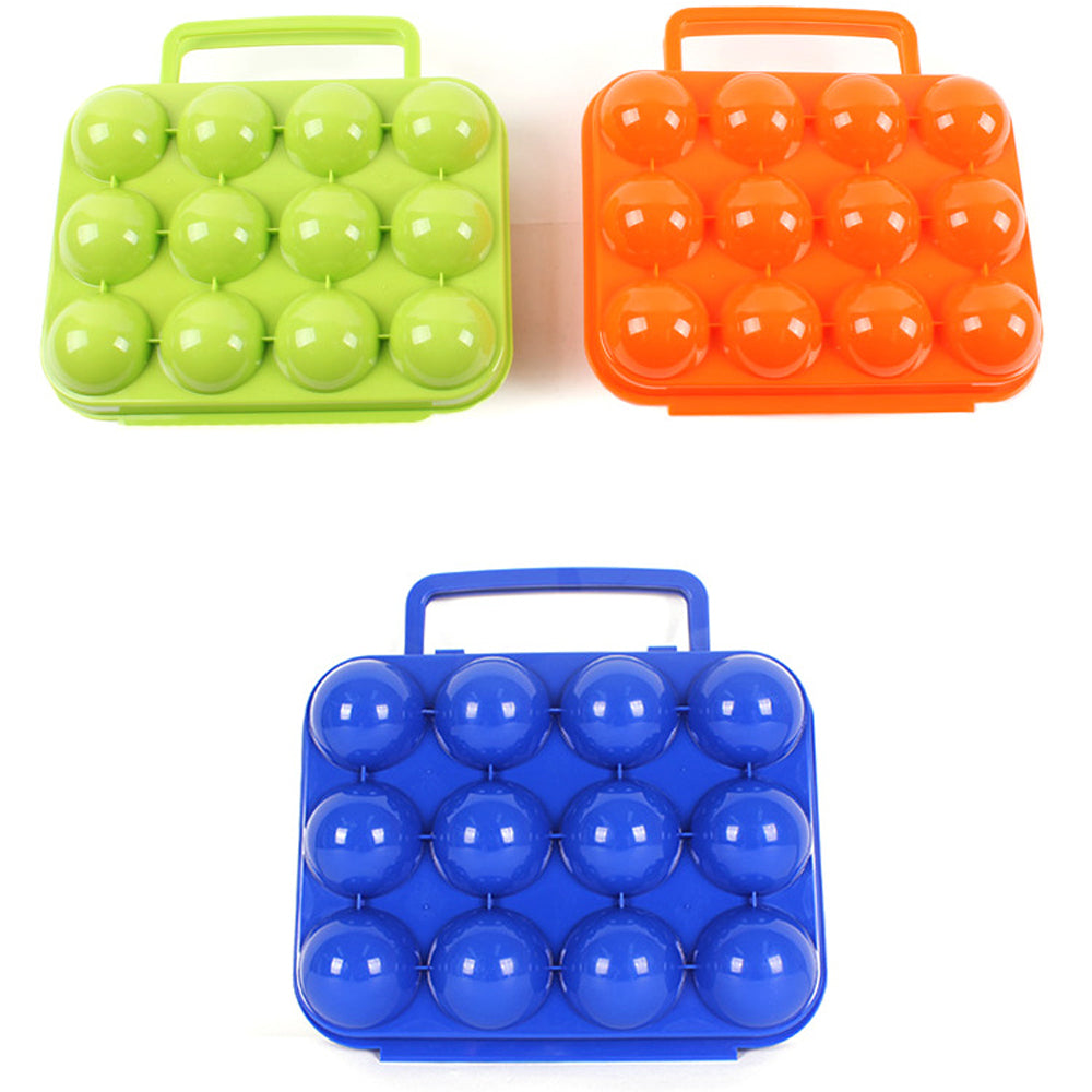 Outdoor Camping Tableware Portable Camping Picnic BBQ Egg Box Container Egg Storage Boxes Travel Kitchen Utensils Camping Gear