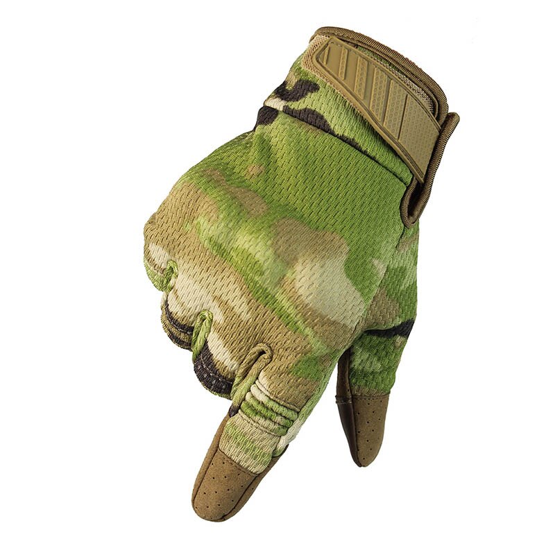 Camouflage Tactical Full Finger Gloves Touch Screen Sport Gloves Military Armed Gloves Hunting Hiking Camping Breathable Gloves