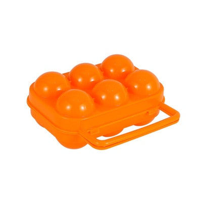 Outdoor Camping Hiking Picnic kitchen For Portable storage Case holder Plastic Container Convenient Two Eggs Box