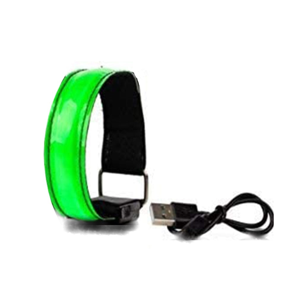 USB Charging LED Luminous Night Running Armband Bracelet Night Reflective Safety Belt Outdoor Sports Luminous Arm Band