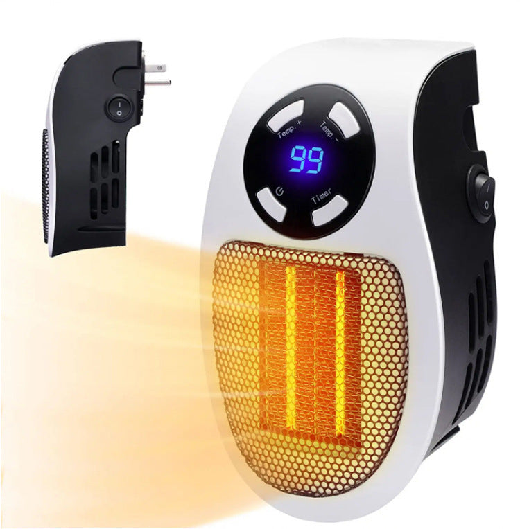 500W Digital Timer Mini Wall Plug-in Heater