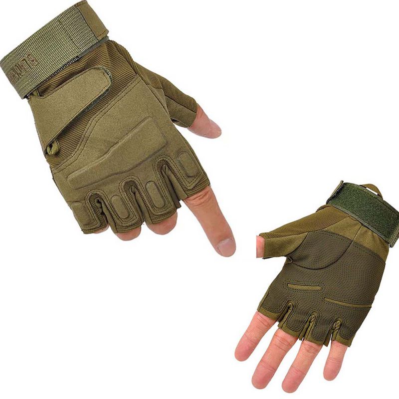 Men Tactical Gloves Army Tackle Shooting Outdoor Sports Half Finger Hiking Gloves Camping Military Hunting Airsoft Equipment