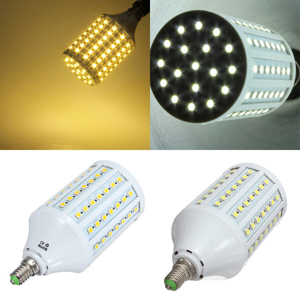 E14 18W LED White/Warm White 102 SMD 5050 LED Corn Light Bulb 220V