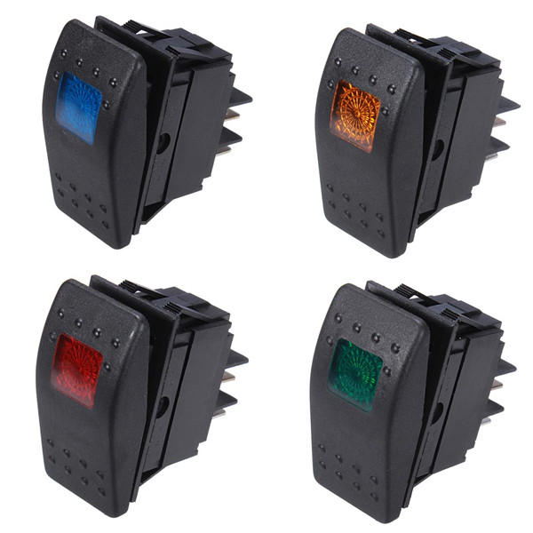 Car Modification Meter Switch With LED Lamp 12V 20A