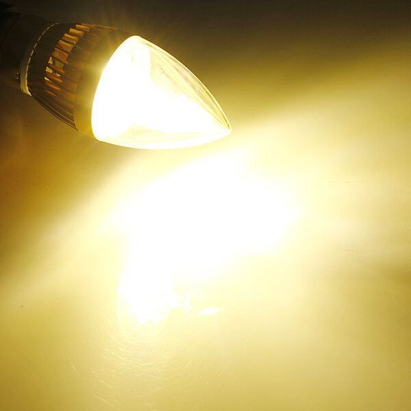 E14 4W White/Warm White 5730SMD LED Corn Bulb Light Ivory Cover 220V