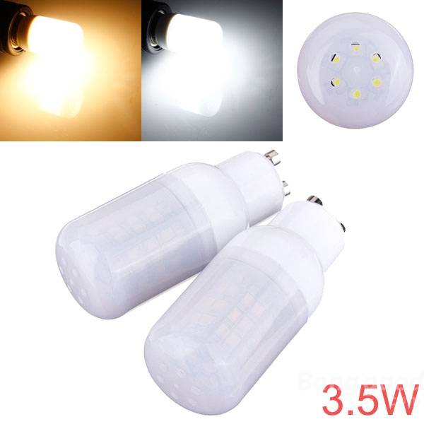 GU10 3.5W 48 SMD 3528 AC 220V LED Corn Light Bulbs With Frosted Cover