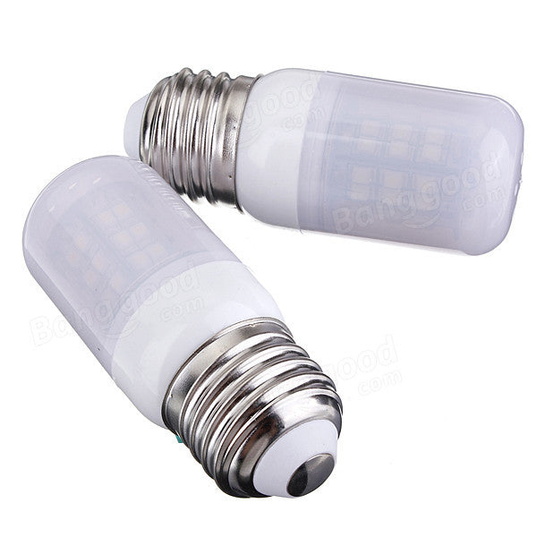 E26 3.5W 48 SMD 3528 AC 220V LED Corn Light Bulbs With Frosted Cover