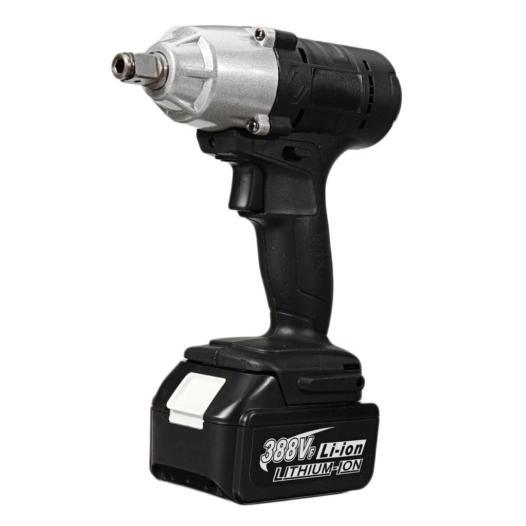 588N.M 1/2" LED Cordless Electric Impact Wrench Drivers Tool W/ None/1/2 Battery Also For Makita 18V Battery