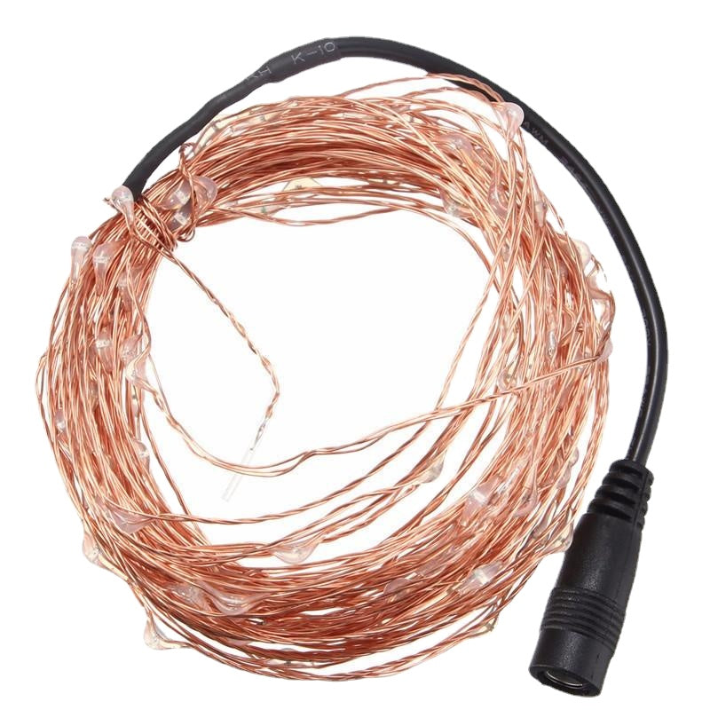 5M 50 LED Copper Wire Christmas Outdoor String Fairy Light DC12V