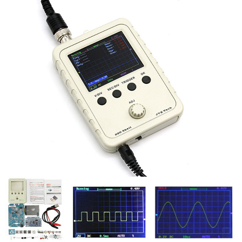 Original DSO-SHELL DSO150 15001K DIY Digital Oscilloscope Unassembled Kit With Housing