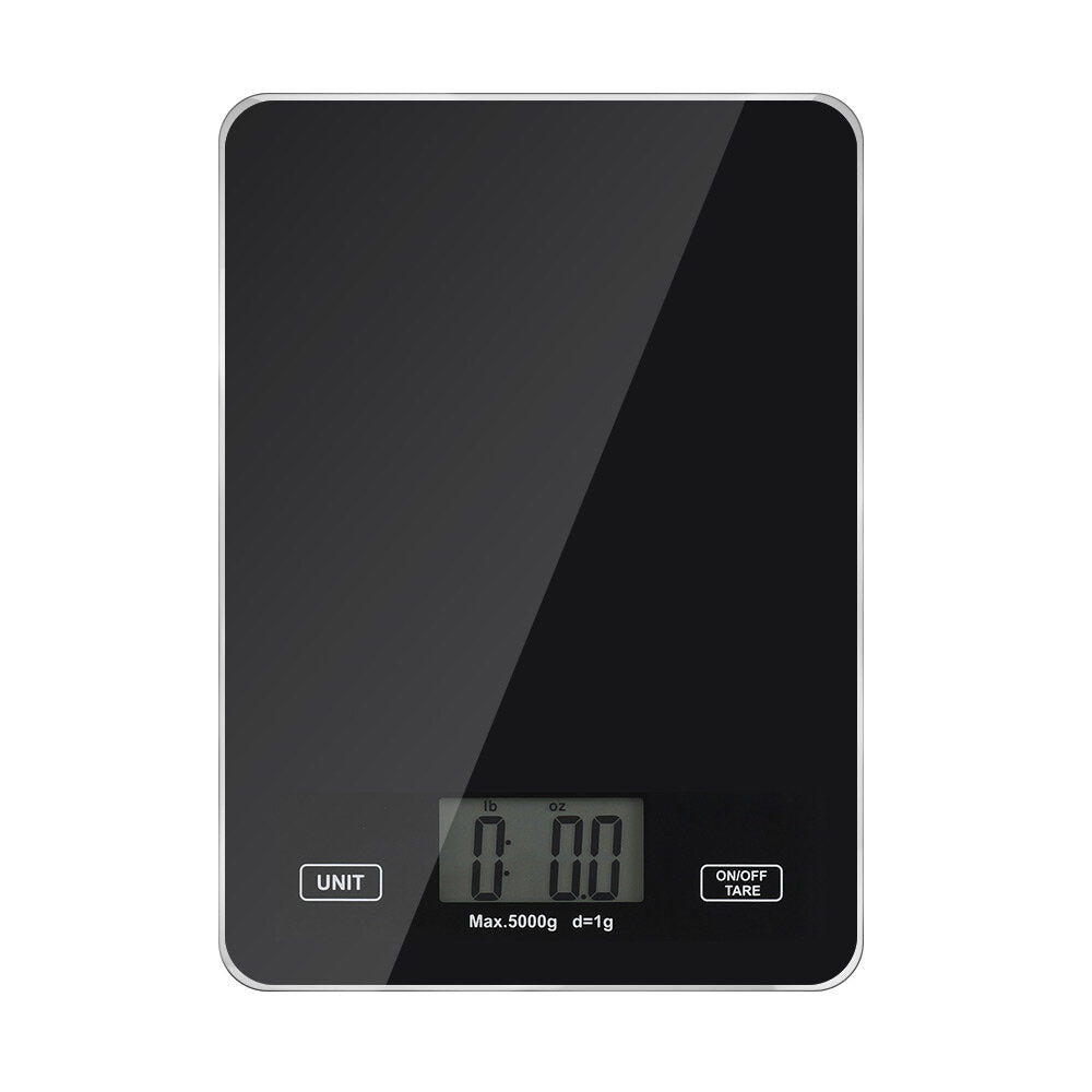 Digital Kitchen Toughened Glass Scale 1g/5kg Food Scale Ultra Slim Tempered Glass LCD Display Kitchen Baking Mesuring Tool