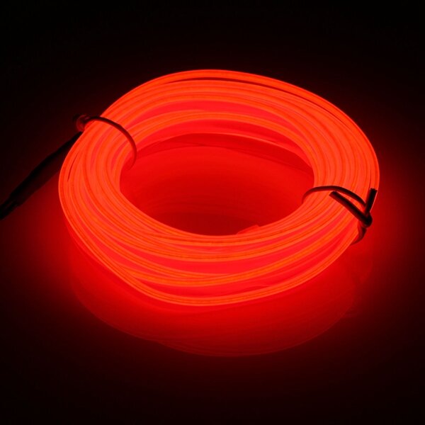 3M Led Flexible EL Wire Neon Glow Light Rope Strip 12V For Christmas Holiday Party