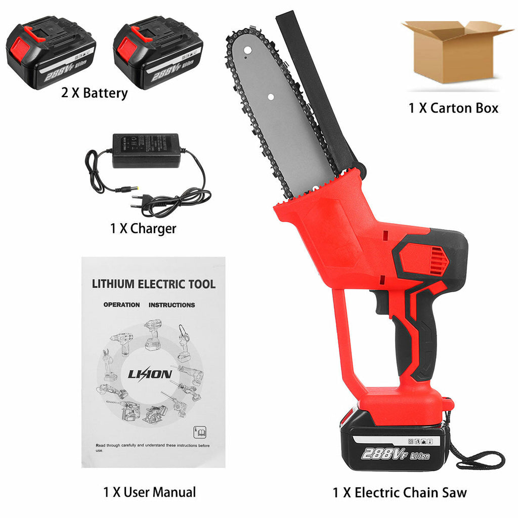 8 Inch Cordless Electric Chain Saw Brushless Motor Power Tools Chainsaw