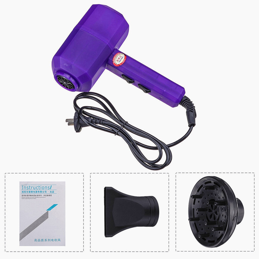 2000w Hair Dryer Household Hair Dryer Negative Ion Hammer Hair Dryer