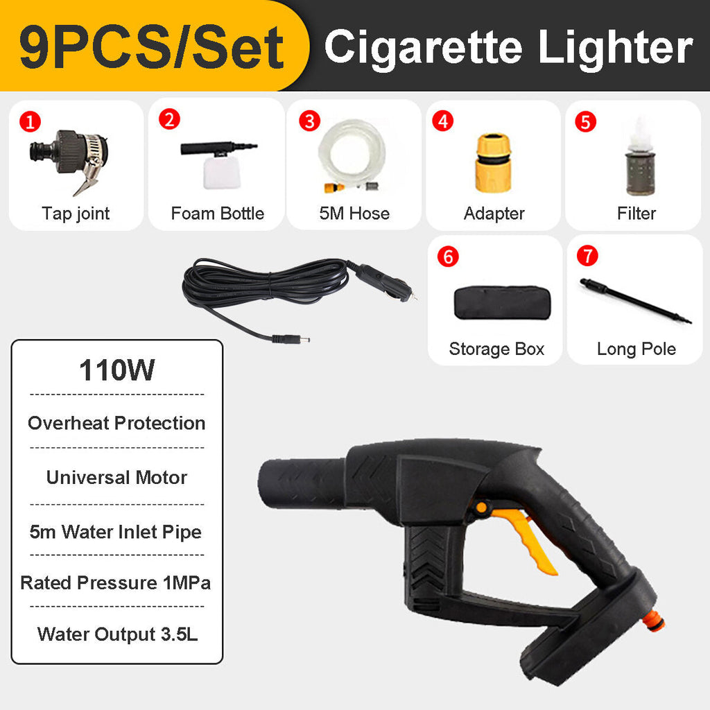 110W 7/9/11/Set High Pressure Washer Guns Lance Wand trigger Pressure Cleaner