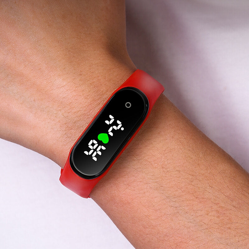 Real-time Body Temperature Detection Time Display Smart Watch Wristband