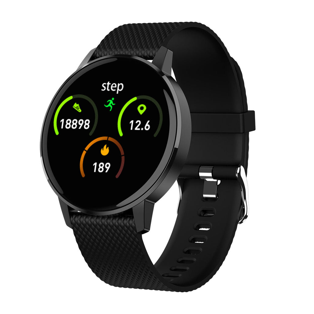 1.22' Ultra-thin Touch Screen IP68 Blood Pressure Sleep Monitor Bluetooth Music Smart Watch